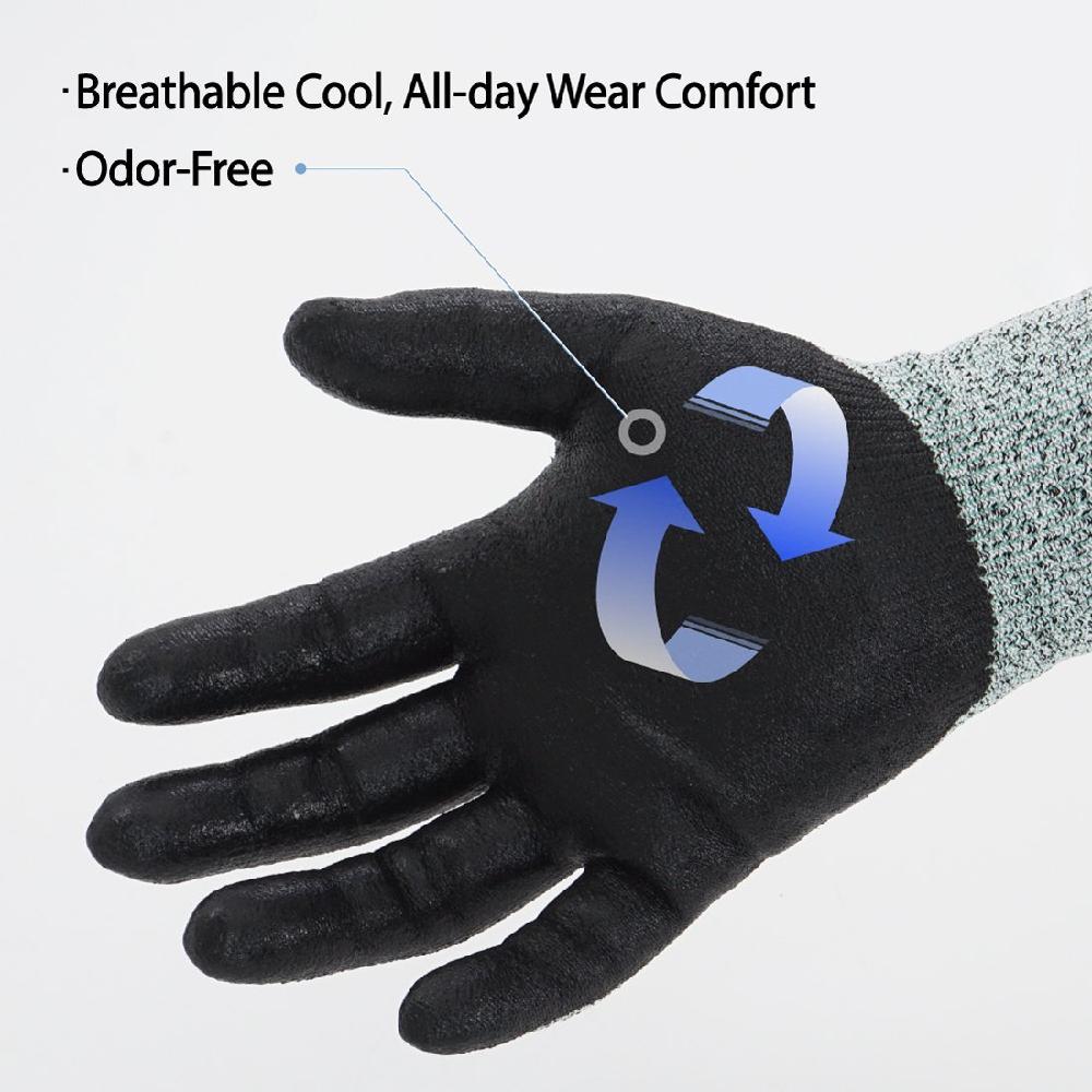 Level5 Cut Resistant Gloves Grey Cru553
