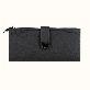 full image Butterfly decorated Korea lady women long slim wallet(Black)