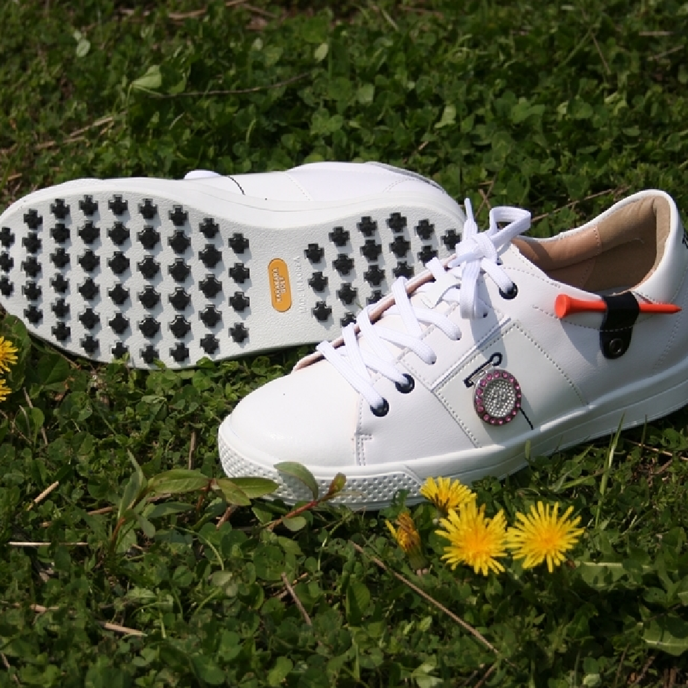 KARAKARA Spike-less Golf Shoes for Women TC-406, Gray