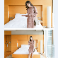 detail image5 op2576 Twist Knit Roll Neck Sweater Dress