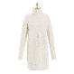 full image op2576 Twist Knit Roll Neck Sweater Dress