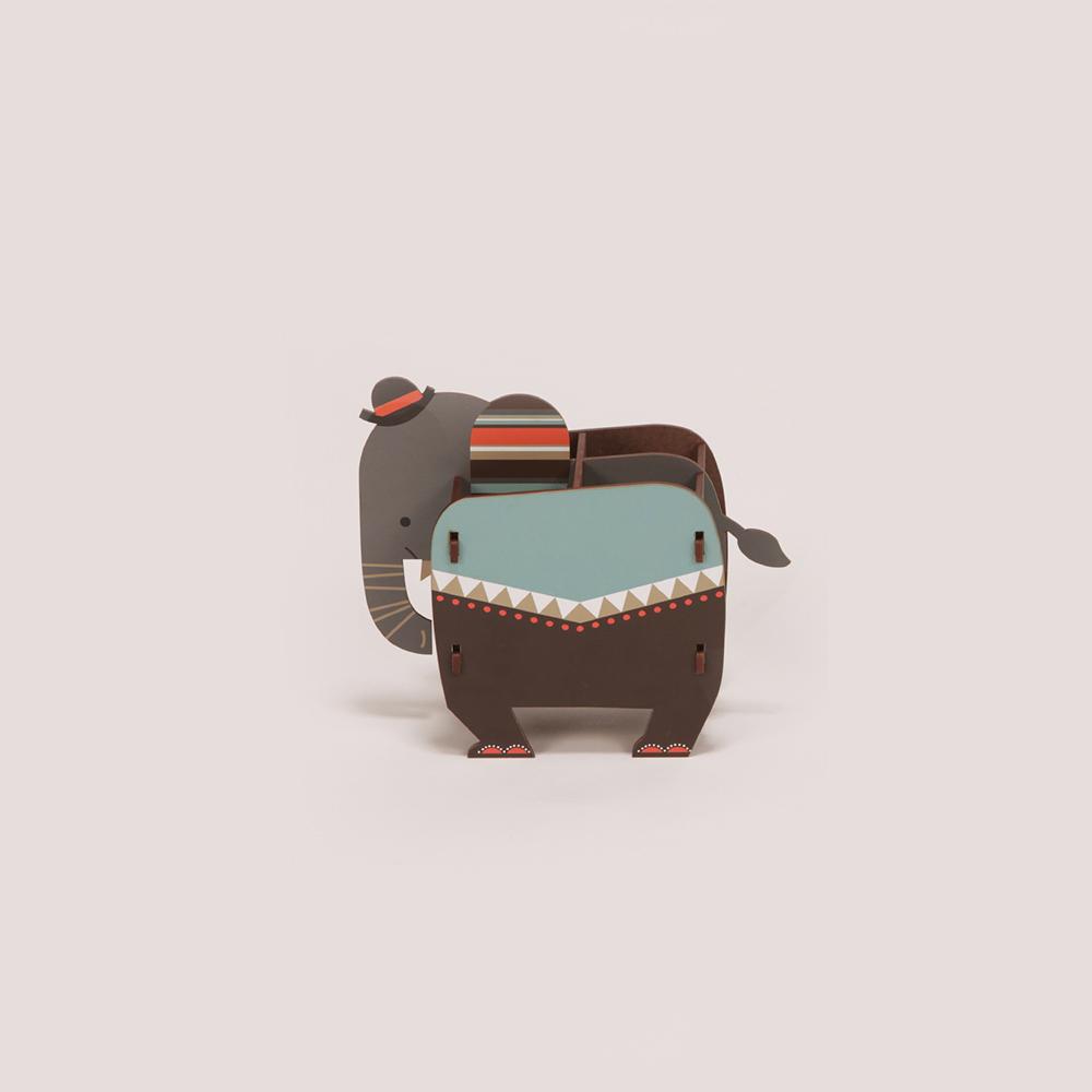 HIZOO Zoo Box Pencil Makeup Brush Pen Holder