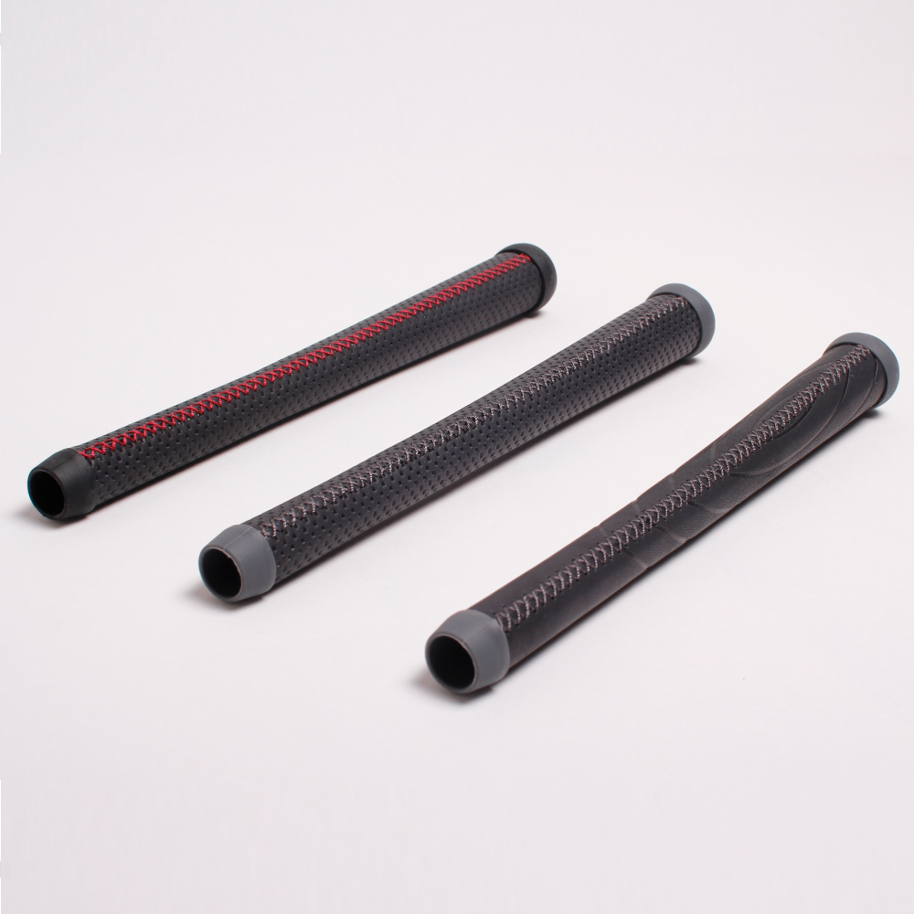 Leather golf grip