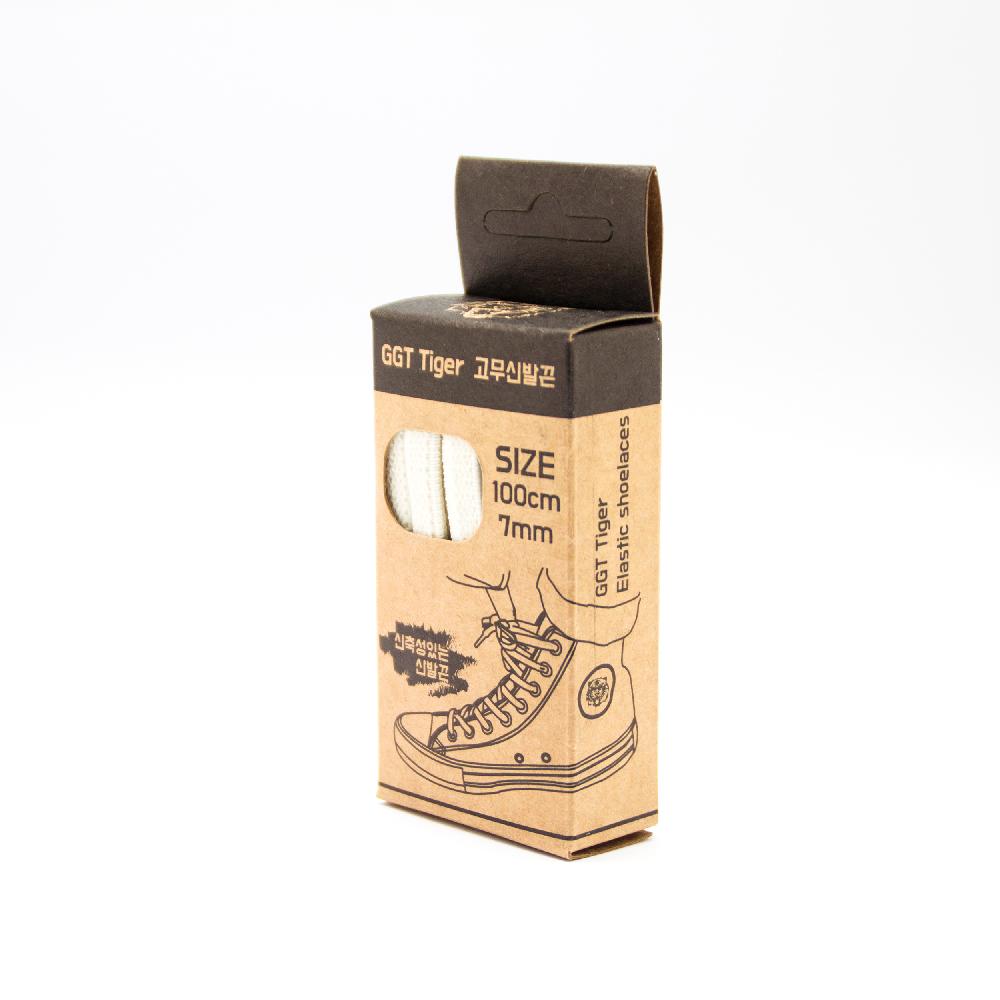 GGT Tiger ELASTIC Stretch Rubber Flat Shoelaces Shoestrings