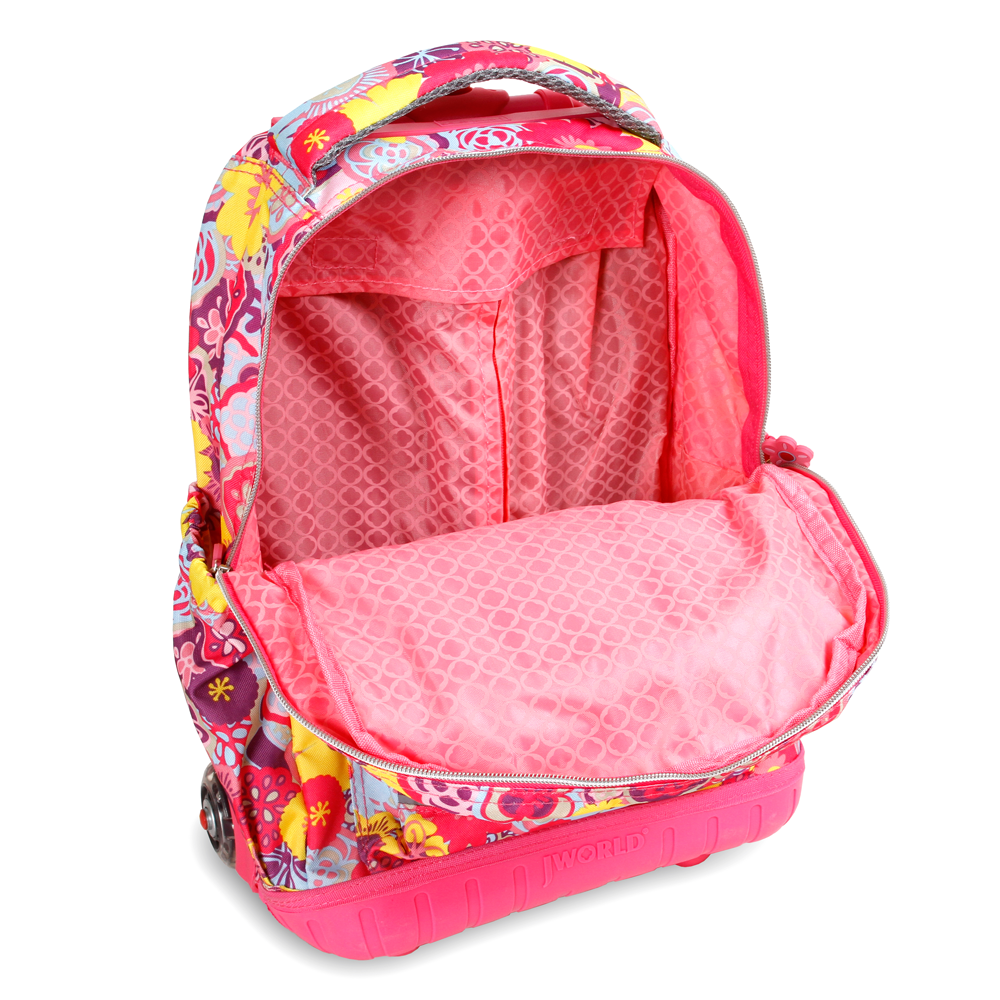 J WORLD NEWYORK Rolling Backpack with lunch bag RBS-16LSP