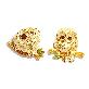 full image [Humming*J] Owl Harmony Earrings