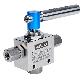 full image High Pressure 2-Way Ball Valve Trunion style Ball 1/4" 20,000psi