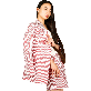 full image SUIT HEEL SEERSUCKER STRIPE DOUBLE SUIT