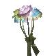 full image DAEWANG KING Solar Panel LED Flower Rose Set of 10 Light Lamp