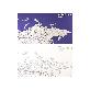 full image Dream Sky Nation-Map Decorative Coloring Painting DIY Paper Continent Map - Russia