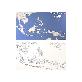 full image Dream Sky Nation-Map Decorative Coloring Painting DIY Paper Continent Map - Southest Asia
