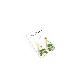 full image Resin Craft Earring with Four Leaf Clover Dangle Real Lucky Clover Ear Rings - Water Drop Type
