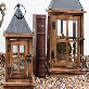 detail image2 Antique Candle House 2P Set