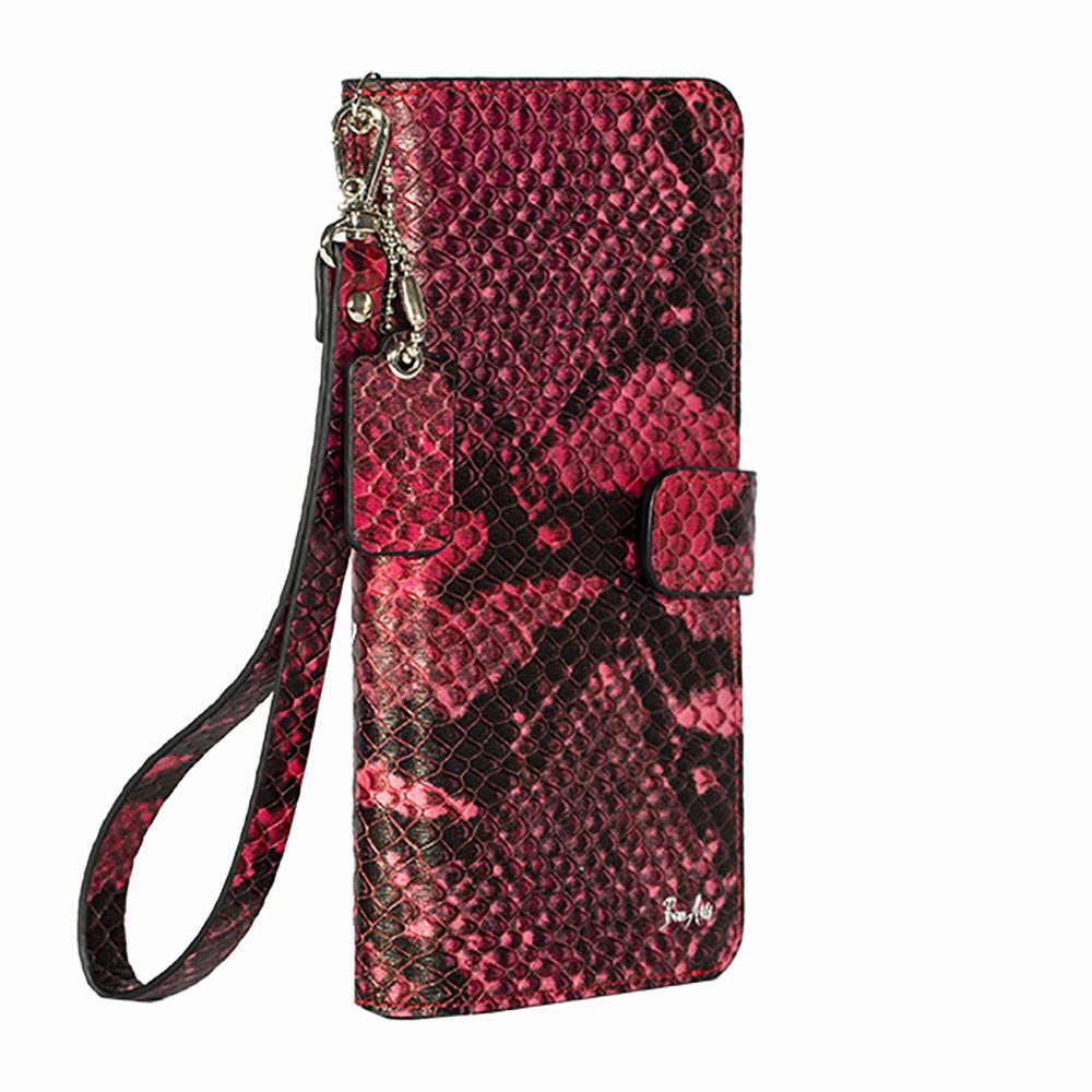 BonAtti Milano Anaconda Natural Leather Wallet mobile case