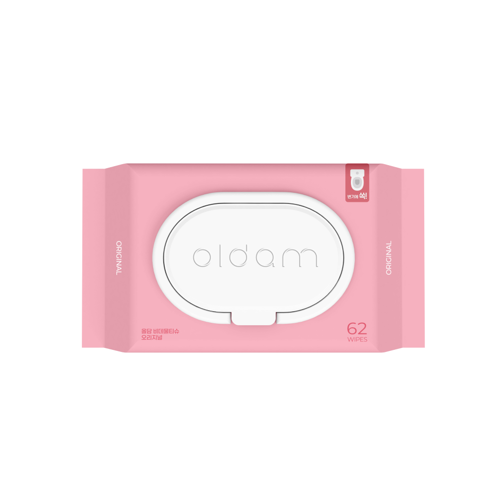 Oldam Flushable Bidet Original Wet Wipes