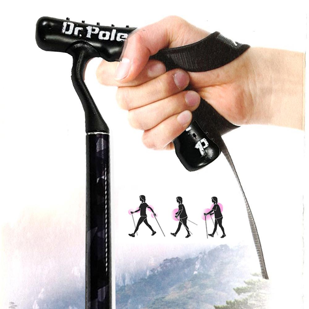 Hiking & Trekking pole  Dr.Pole, R-shaped handle