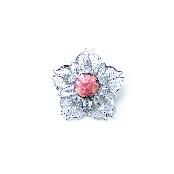 Daffodil silver brooch