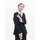 detail image1 SUITHEEL LOOSE FIT BELTED SINGLE SUIT - BLACK