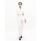 detail image4 SUITHEEL LOOSE FIT BELTED SINGLE SUIT - WHITE