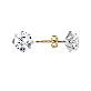 full image 14K Gold Marblepin Earrings w371Yellow Gold