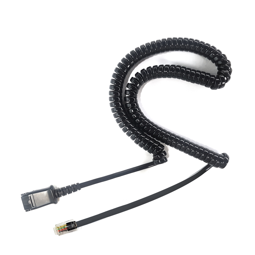 IPD IPH-255 Optimo-X Duo Ear Noise canceling,Corded Landline phone Headset with U10 bottom cable wit