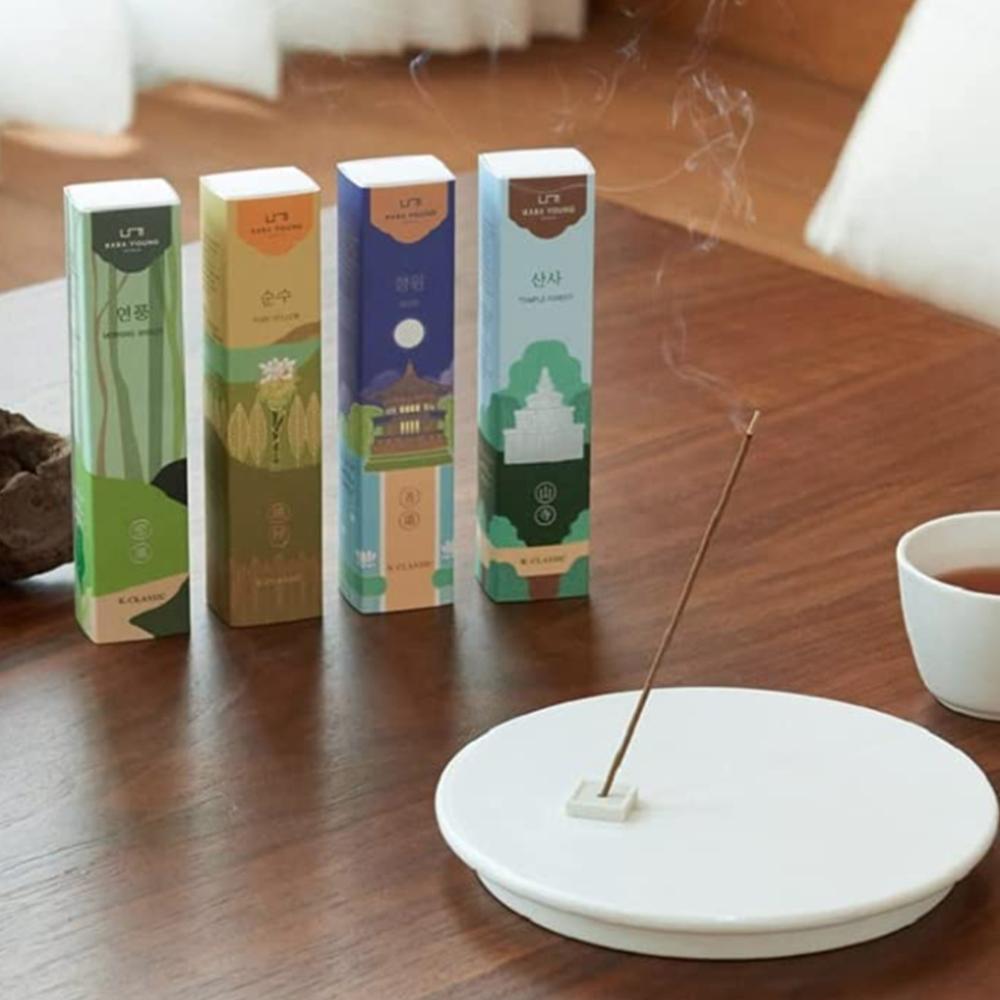 KARAYOUNG Korean Incense K-Classic Air-Freshener Relaxing Fragrance 4Packs