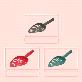 detail image1 JMA&H Inc. Puppy rocket cat toilet sand shovel for time-saving, cinvenient, light and loose (red)