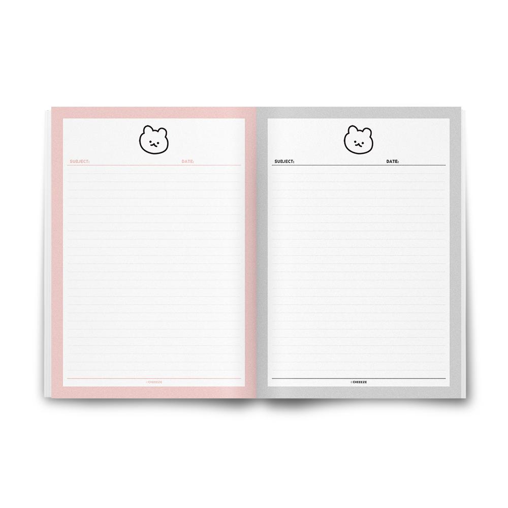 Half line note with a siot bear without bond and detachable per page (Gray)