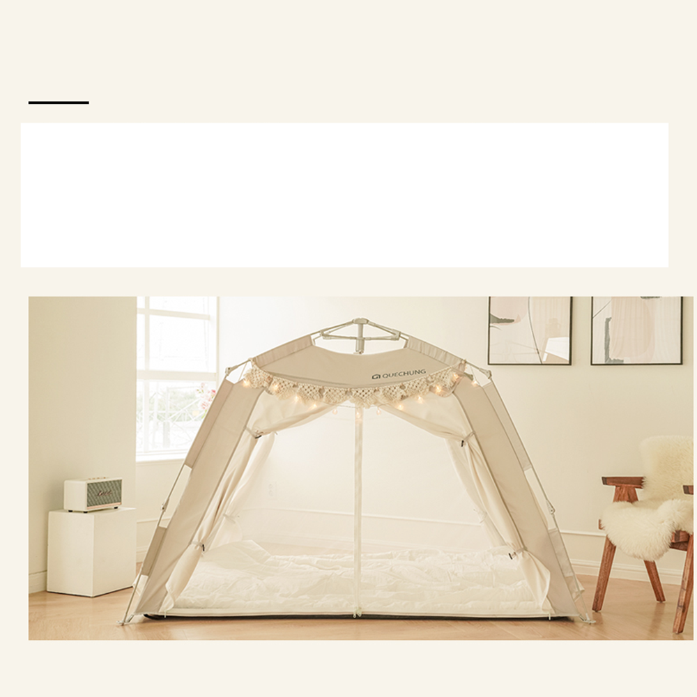 Quechung one-touch camping tent for heating (single)