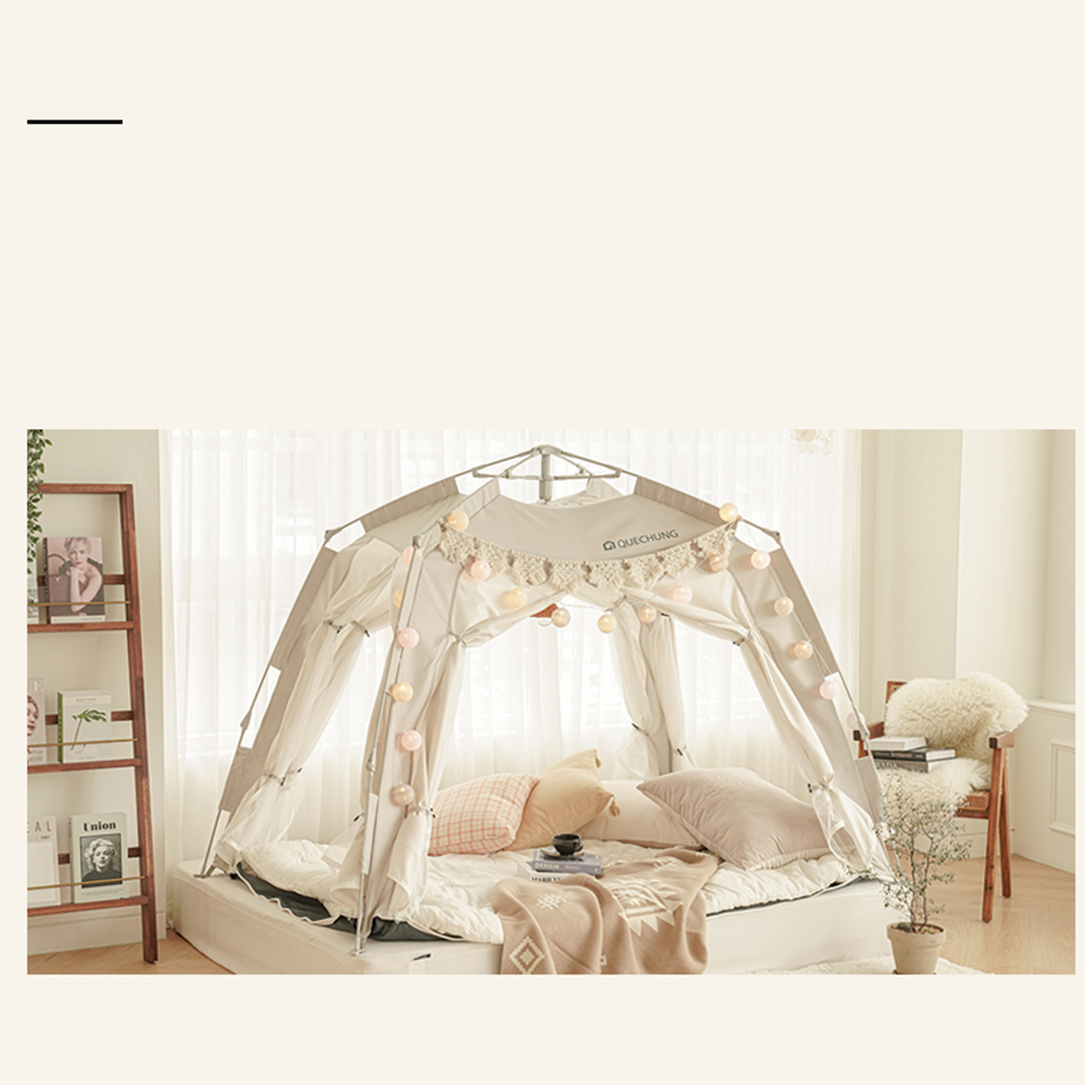 Quechung one-touch camping tent for heating (single)