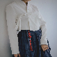 detail image2 Korean traditional skirt with rambling rose(navy)