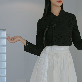 detail image4 Korean traditional skirt (white)