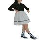 full image Korean traditional skirt (white)