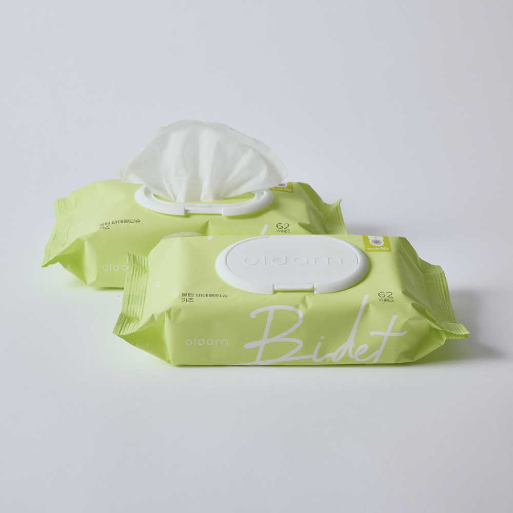 Oldam Flushable Bidet Kids Wet Wipes