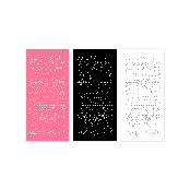 Sooangs 001 6mm ABC stickers·Korean CUTE holographic Stickers