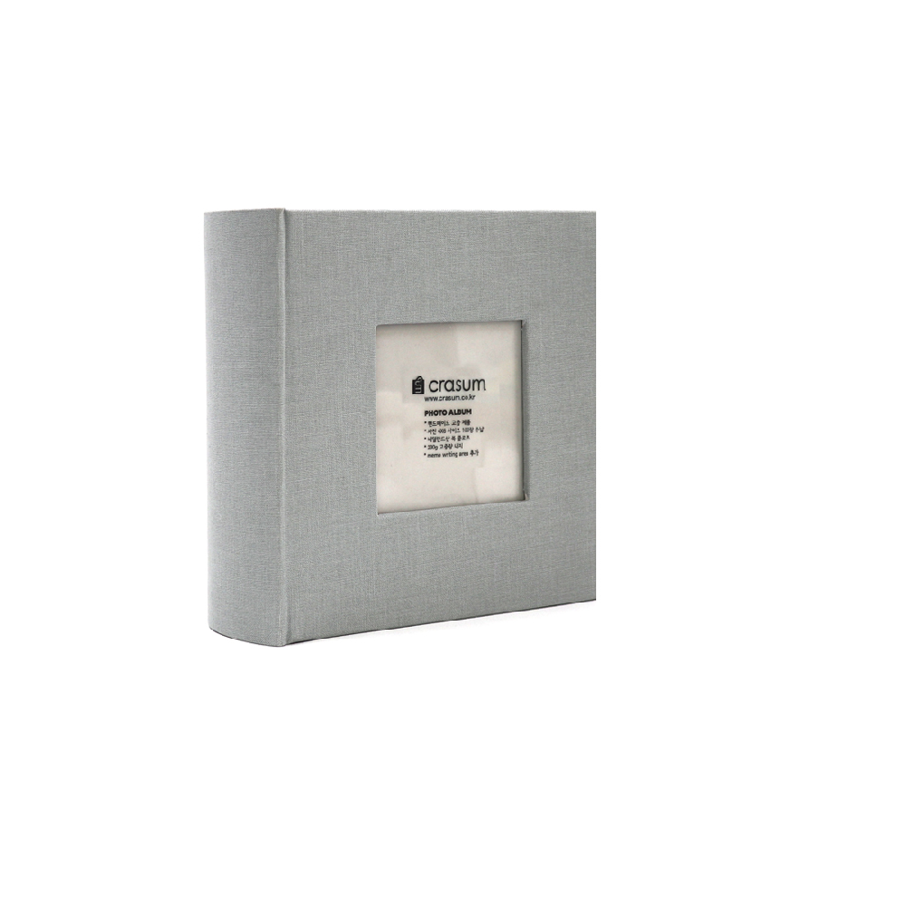 Fabric Frame Cover Photo Album 2UP, 4x6 200