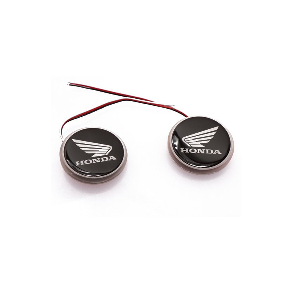 Motorcycle Honda Emblem LED Light badge 2pc 50mm,60mm waterproof
