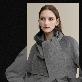 detail image4 TAHARI MINK TRIM MUFFLER COAT