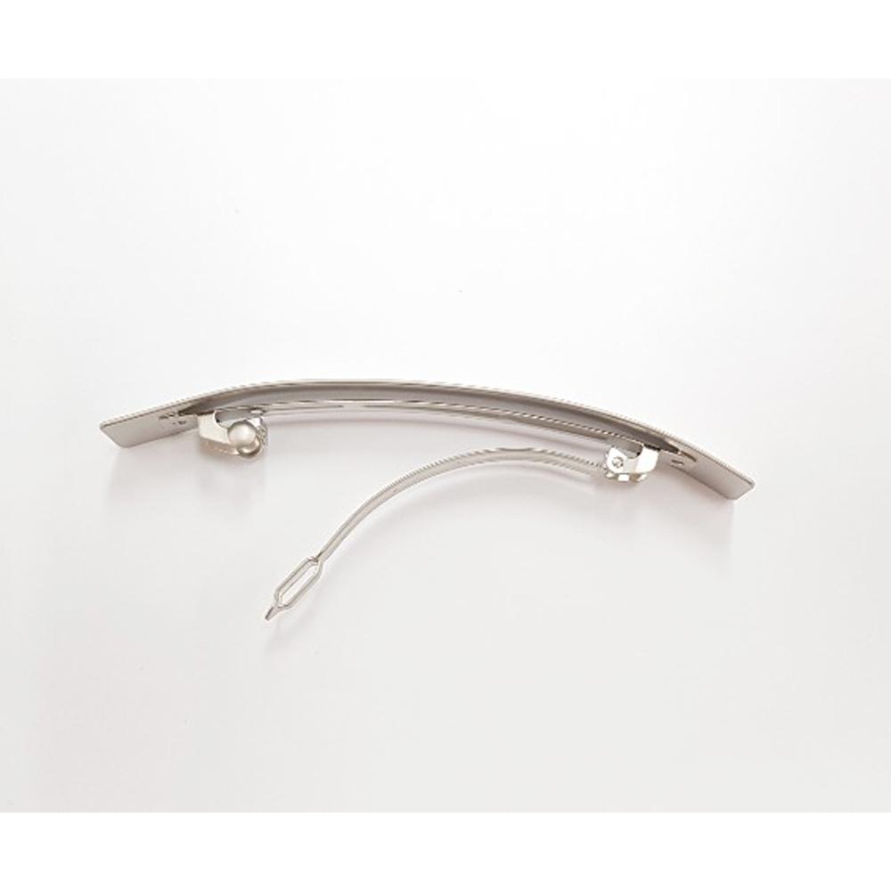 a square automatic hairpin - Matte Gold