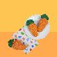 detail image1 Do you like me? ~ Carrot catch toy