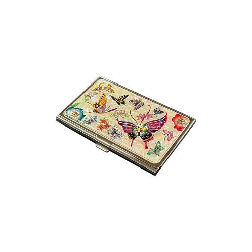 Mother of Pearl Business Card Case (White Butterfly)