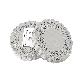 full image 3.5 inch Doilies paper Pure white and Ivory Colors 250pcs