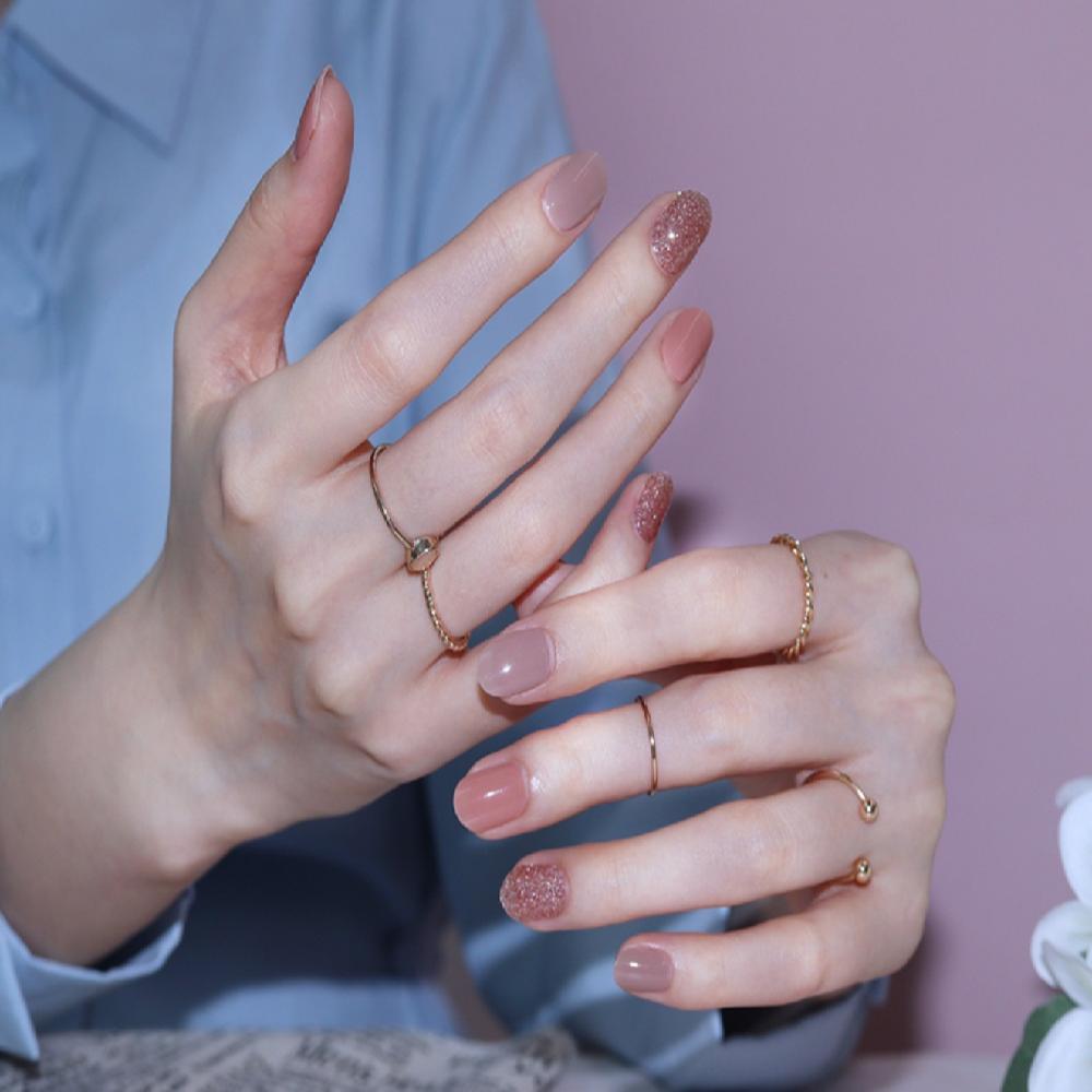 Semi-curing Gel Nail Sticker - Modern Time