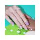 detail image2 Semi-curing Gel Nail Sticker - Lavender Check