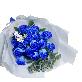 detail image2 Soap Rose Flower Bouquet (Blue Rose)
