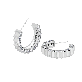 detail image1 Solar Circle White Earrings ( S925 )