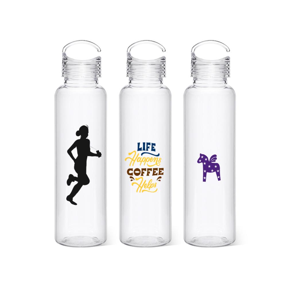 New Bio Ecozen Plastic Water Bottle with half handle lid OEM made in Korea - 600ml