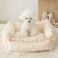 detail image1 MOONGMING Bumper Cushion for Pets, Cotton Linen, Safety Test Completed, Comfortable Cushion for Dogs