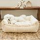 detail image2 MOONGMING Bumper Cushion for Pets, Cotton Linen, Safety Test Completed, Comfortable Cushion for Dogs