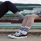 detail image1 3 Color 3 Stripe Cotton Athletic Socks